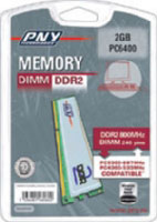 Pny Dimm DDR2 800MHz (PC6400) 2GB (D2GBN16Q800J-SB)